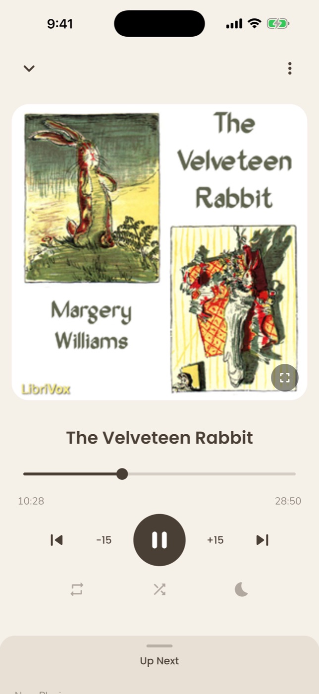 The Sleepy Moon player playing The Velveteen Rabbit